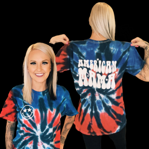 American Mama Tie Dye Tee