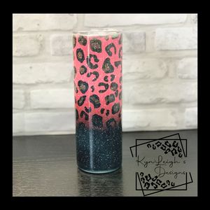 Hot Pink Leopard Tumbler