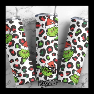 Green and Red Leopard Tumbler