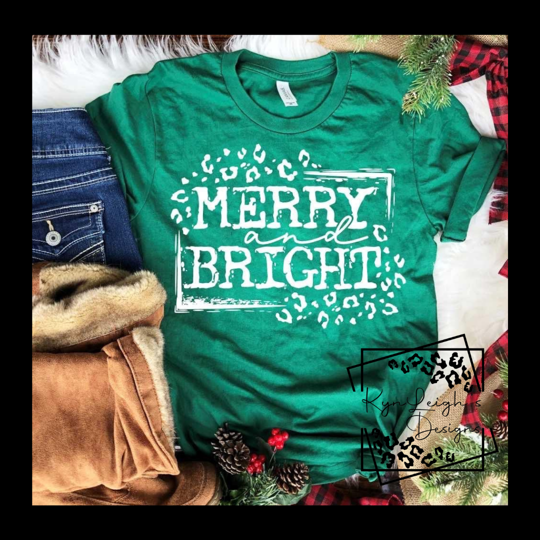 Merry and Bright Green T-Shirt