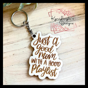 Hood Playlist Keychain