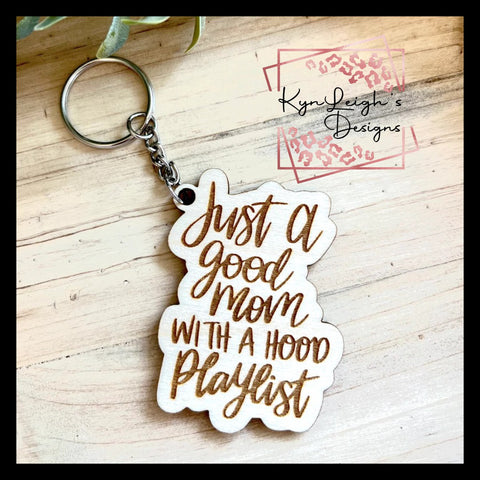 Hood Playlist Keychain