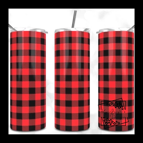 Buffalo Plaid Tumbler